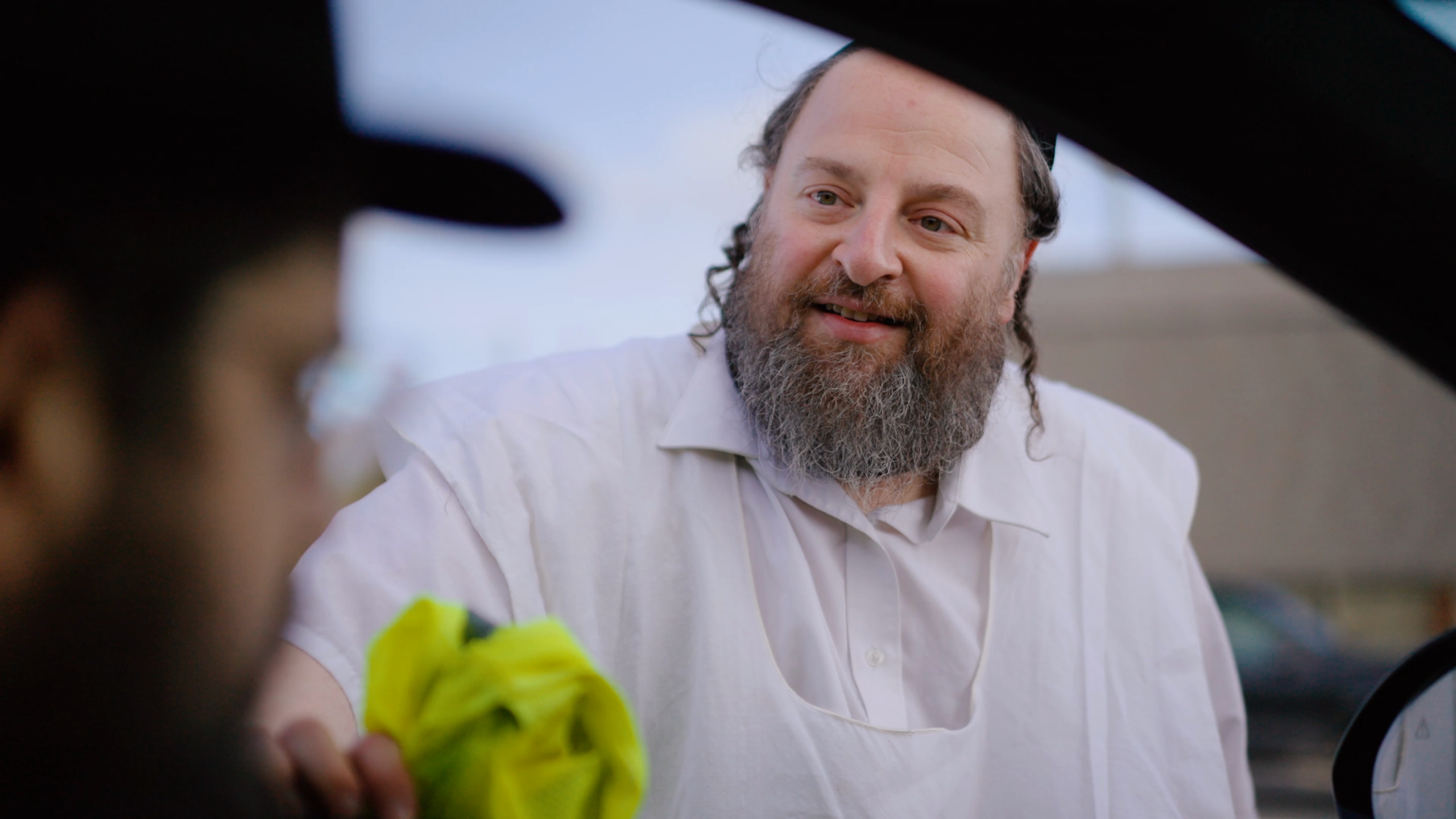 Before: Silver/grey beard